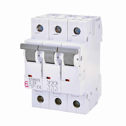 ETI Overstroomschakelaar C 32A 3P 6kA GPV-401-163