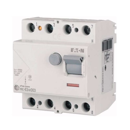 Eaton Aardlekschakelaar 4P 63A 6kA 30mA type AC GPV-401-165