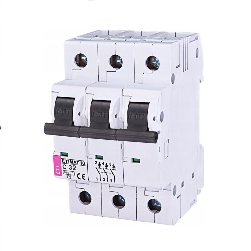 ETI Overstroomschakelaar C 32A 3P 10kA GPV-401-167