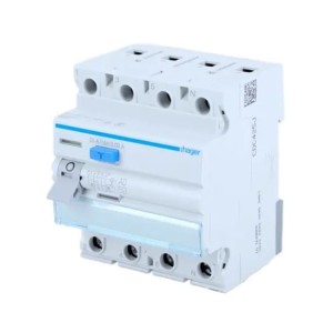 Hager Aardlekschakelaar 3P+N 40A 30mA type A