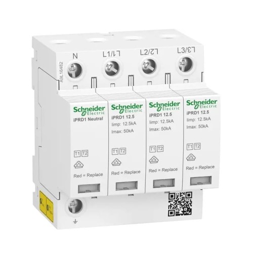 Schneider Electric Overspanningsbeveiliging Type 1+2 (B+C) 3P+N 12,5kA 1,5kV GPV-401-176