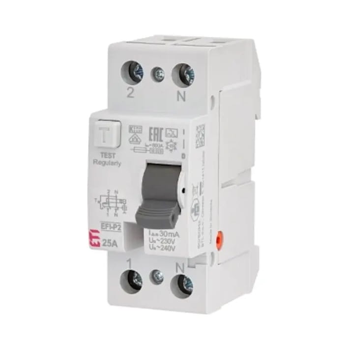 ETI Aardlekschakelaar 2P 40A 30mA typ AC GPV-401-177