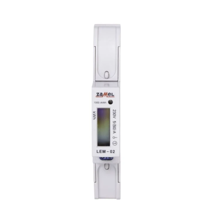 Zamel Elektriciteitsmeter 1-fase LCD 50 A 1-MOD GPV-401-184