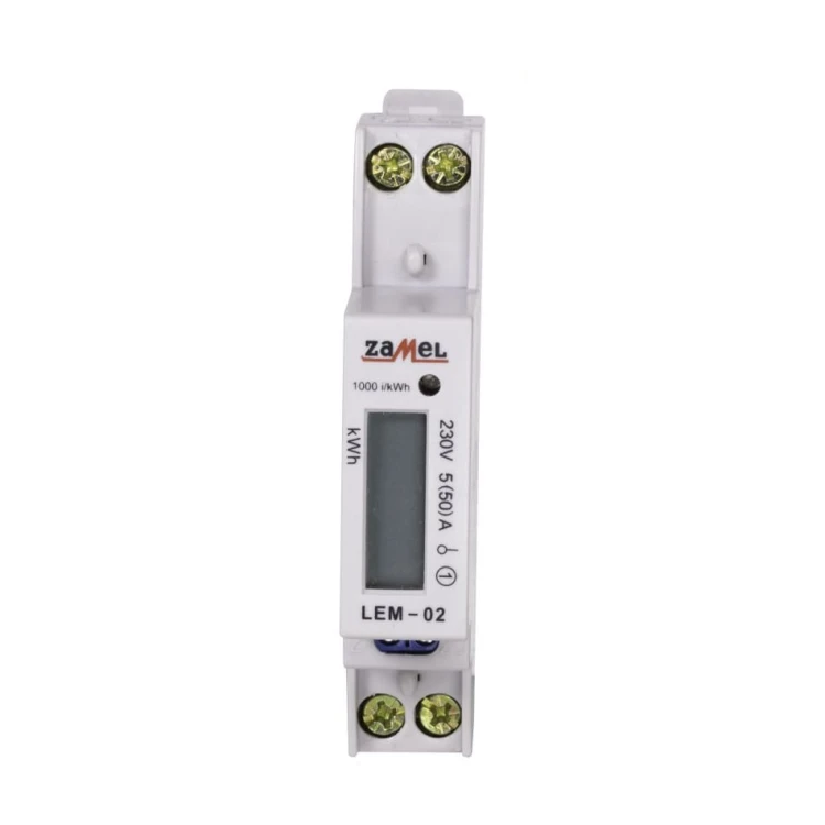 Zamel Elektriciteitsmeter 1-fase LCD 50 A 1-MOD GPV-401-184 (4)