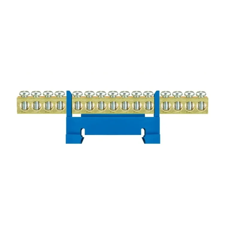 Nul klemmenstrook voor rail -15 blauw - lage basis PAWBOL GPV-401-201