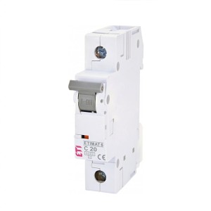 ETI Overstroomschakelaar C 20A 1P 6kA