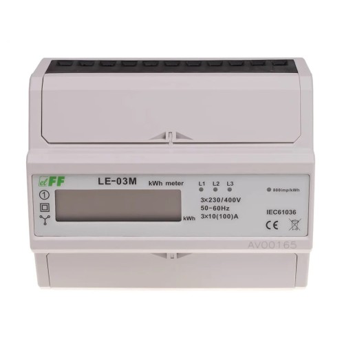 F&F FILIPOWSKI Elektriciteitsmeter 3-fase 100A LE-03M GPV-401-215
