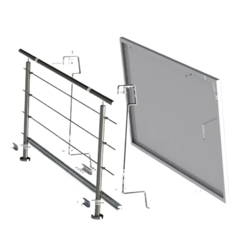 Balus 2 Fotovoltaïsche Montage Set voor Balkonreling XL GPV-200-02