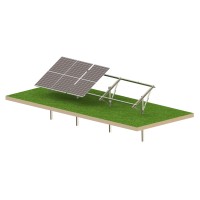 Zonne-energiekit T1V Strong – grondconstructie voor 6 panelen