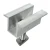 Middenklem H25 L50 ruw met M8x25 schroef en inzetstuk voor 35 mm panelen PV-04-17