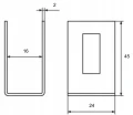 Universele klem beugel connector voor hekpanelen zwart GPV-700-17 (3)