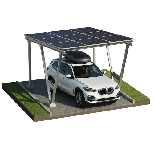 Carport Fotovoltaïsch VICA voor 1 voertuig SOLO Zonne-overkapping GPV-105-01