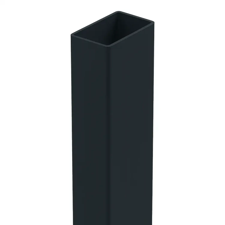 Hekpaal 60x40x1,2 mm, lengte 2,4 m, RAL 9005 GPV-700-72 (2)