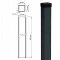 Hekpaal 80x80x2 mm, lengte 2,4 m, antracietgrijs GPV-700-73 (3)