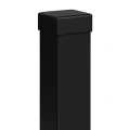 Hekpaal 80x80x2 mm, lengte 2,4 m, zwart GPV-700-74 (1)
