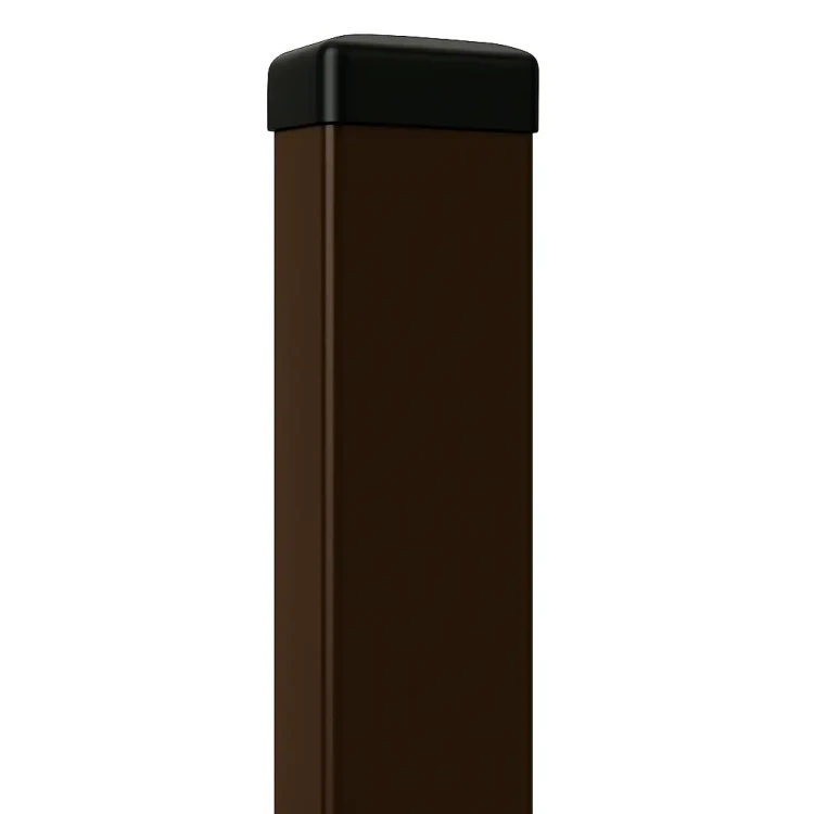 Hekpaal 60x40x1,2 mm, lengte 2,4 m, bruin RAL 8017 GPV-700-68 (1)