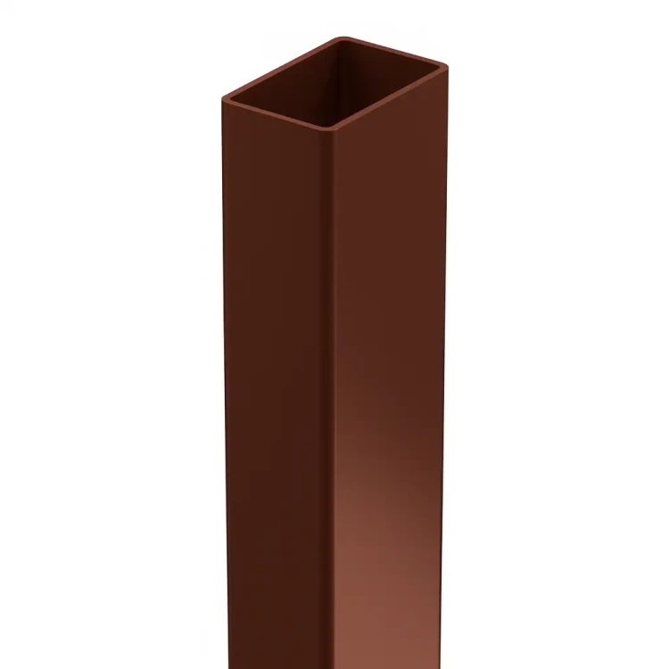 Hekpaal 60x40x1,2 mm, lengte 2,4 m, bruin RAL 8017 GPV-700-68 (2)