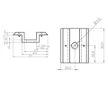 Middenklem laag H8 met pin PV-04-18 (2)