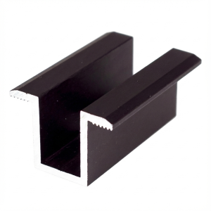 Middenklem H24 Aluminium 6060 gat M8 Geanodiseerd