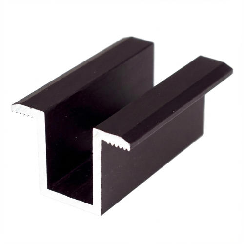 Middenklem H24 Aluminium 6060 gat M8 Geanodiseerd PV-04-02 (1)