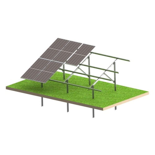 Zonnepanelen grondconstructie N2V Light 12 panelen verticaal 25°/30°/35° GPV-N2V-L12 (1)