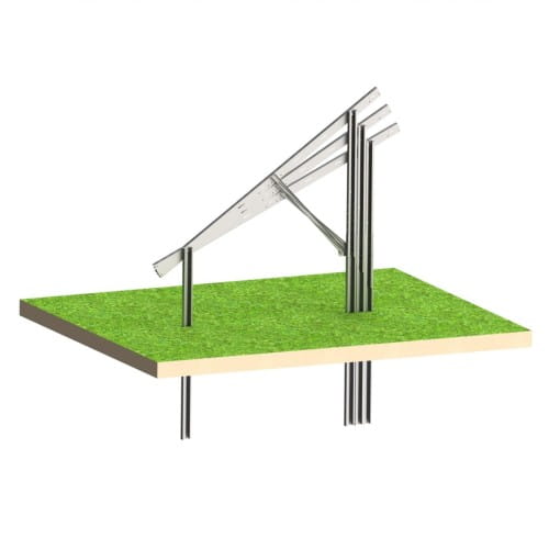 Zonnepanelen grondconstructie N2V Light 12 panelen verticaal 25°/30°/35° GPV-N2V-L12 (2)