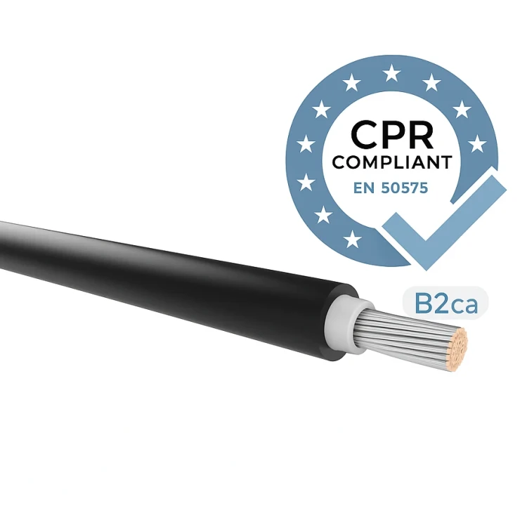 Kabel voor fotovoltaïsche installaties H1Z2Z2-K klasse B2 (CPR) Zwart 4mm BRANDWEREND 000-116 (3)