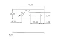 Montageadapter - Platte Hoek 1.4016 PV-07-01 (1)