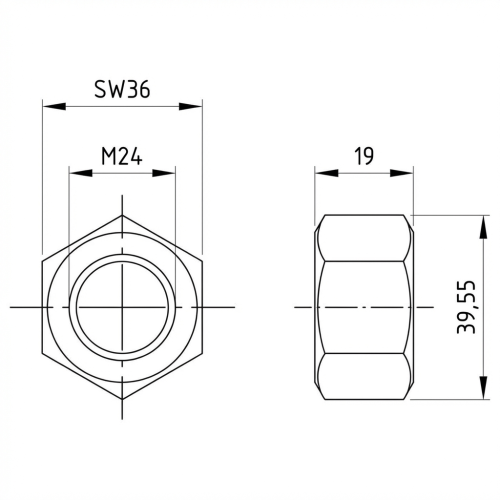 Zeskantmoer M24 DIN 934 A4-80 000-075 (2)