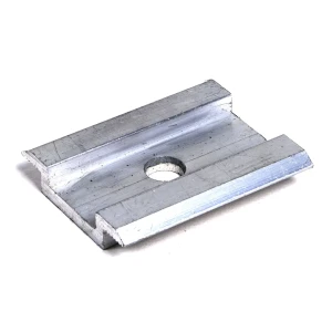 Middenklem H8 Aluminium 6060 gat M8
