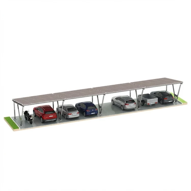 Carport Fotovoltaïsch VICA voor 8 voertuig Zonne-overkapping 4x2 modules GPV-105-08 (1)