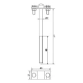 Draadhouder inschroefbaar h=12cm galvanisch verzinkt 000-150 (2)