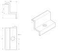 Eindklem H32 Aluminium 6060 gat M8 PV-03-03 (2)