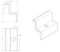 Eindklem H40 Aluminium 6060 gat M8 PV-03-09 (2)