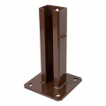 Paalvoet 60x40 bruin RAL 8017 gegalvaniseerd 000-154 (1)