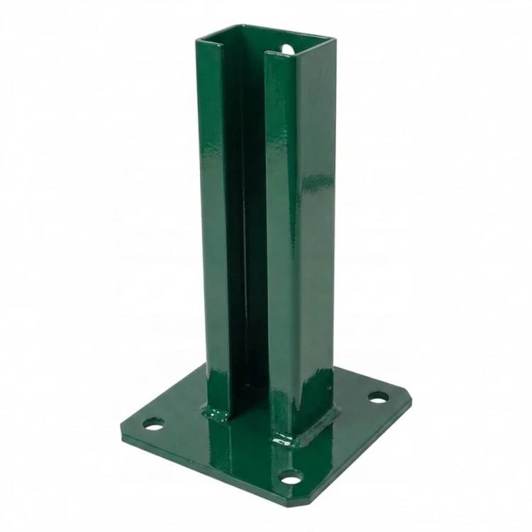 Hekpaalvoet 60x40 groen RAL 6005 gegalvaniseerd 000-155 (1)