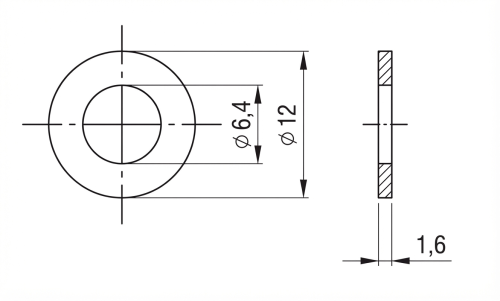 Sluitring M6 DIN 125 A2 140 HV 6.4 - 1000 stuks 000-078 (2)