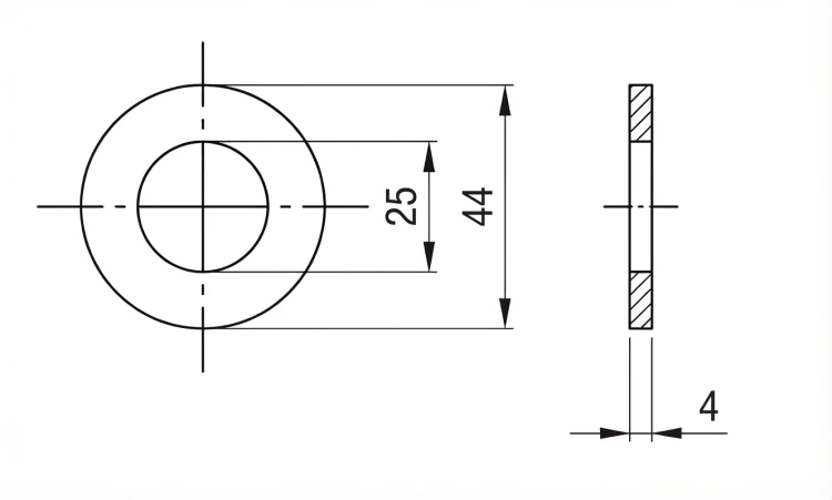 Sluitring M24 DIN 125 A2 140 HV 25 - 100 stuks 000-166 (2)