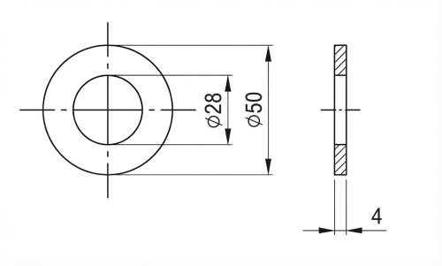 Sluitring M27 DIN 125 A2 140 HV 28 - 50 stuks 000-167 (2)
