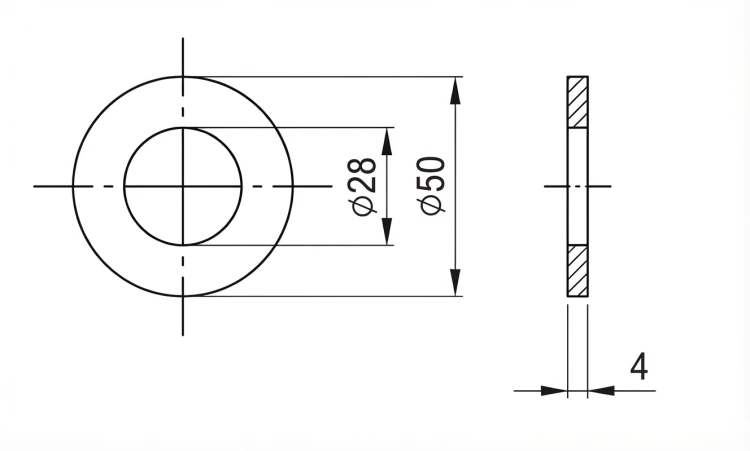 Sluitring M27 DIN 125 A2 140 HV 28 - 50 stuks 000-167 (2)