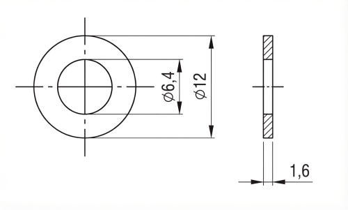 Sluitring M6 DIN 125 A4 140 HV 6,4 - 1000 stuks 000-174 (2)