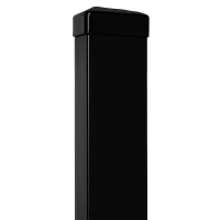 Hekpaal 60x40x1,2 mm, lengte 2,0 m, zwart RAL 9005