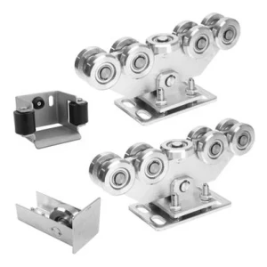 Rijderpakket voor schuifpoort 9-rols + accessoires KIT voor rail 80