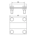 Aardverbinding 2-plaats staaf; B tot 40 mm, Ø 20 mm PV-24-03 (2)