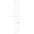 Opvouwbare aardingsstaaf Morse-conus 16x1500 mm PV-23-01 (3)
