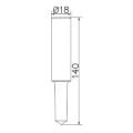 Handmatige heistamper voor aardpennen (thermisch verzinkt) 18x140mm PV-24-02 (2)