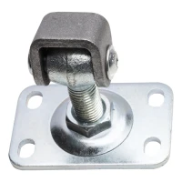 Verstelbaar scharnier met rechthoekig schild M16 85x55 mm
