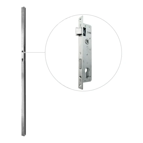 Paal 40x40x1,5x1500 mm met cassette en slot 90/20 000-251 (2)