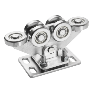 Rijwagen voor zelfdragende schuifpoorten 80/6 stalen rollen