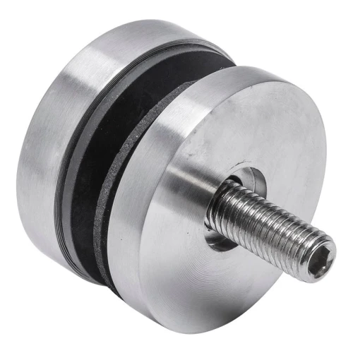 Puntbevestiging voor glas fi 50/8/M10x50, glas 8-17,52 mm, AISI 304, vlak systeem, satijn 000-266 (2)